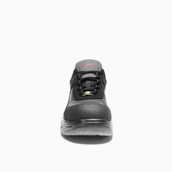 ELTEN-S3-Sicherheits-Arbeits-Berufs-Schuhe, Halbschuhe, MILES LOW ESD, schwarz/grau