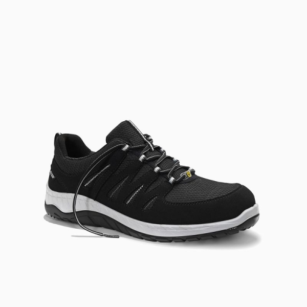 ELTEN-S3-Sicherheitshalbschuhe, MADDOX Low, ESD, schwarz-grau