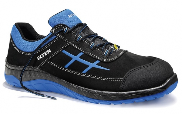 ELTEN-S3-Sicherheits-Arbeits-Berufs-Schuhe, Halbschuhe, MALVIN blue Low, ESD, schwarz/blau