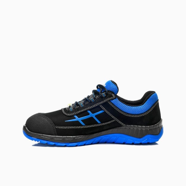 ELTEN-S3-Sicherheits-Arbeits-Berufs-Schuhe, Halbschuhe, MALVIN blue Low, ESD, schwarz/blau