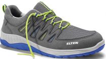 ELTEN-S1P-Sicherheits-Arbeits-Berufs-Schuhe, Halbschuhe, MADDOX GREY-BLUE LOW, ESD, grau/grn/blau