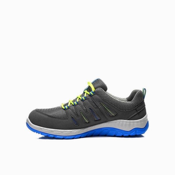 ELTEN-S1P-Sicherheits-Arbeits-Berufs-Schuhe, Halbschuhe, MADDOX GREY-BLUE LOW, ESD, grau/gr�n/blau