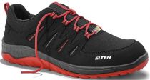 ELTEN-S3-Sicherheits-Arbeits-Berufs-Schuhe, Halbschuhe, MADDOX BLACK-RED-LOW, ESD, schwarz/rot