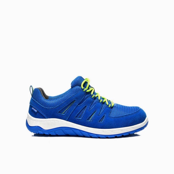 ELTEN-S1P-Sicherheits-Arbeits-Berufs-Schuhe, Halbschuhe, MADDOX BLUE LOW, ESD, blau/gr�n