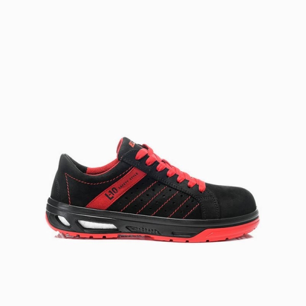 ELTEN-S1-Sicherheitshalbschuhe, BREEZER XX10 LOW, ESD, schwarz/rot