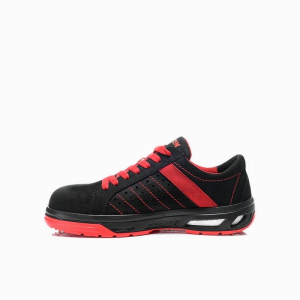 ELTEN-S1-Sicherheitshalbschuhe, BREEZER XX10 LOW, ESD, schwarz/rot