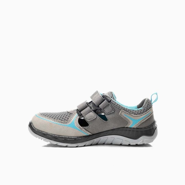 ELTEN-S1P-Damen-Sicherheitssandale, MELLI, grey Easy, ESD, grau