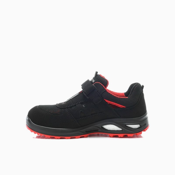 ELTEN-S1P-Damen-Sicherheitssandale, HANNAH XXTL black-red Easy, ESD, Form A, schwarz/rot