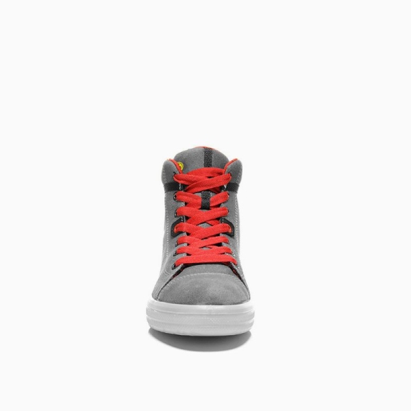 ELTEN-S3-Damen-Schn�rstiefel, Sicherheits-Arbeits-Berufs-Schuhe, Hochschuhe, VINTAGE LADY MID ESD, grau