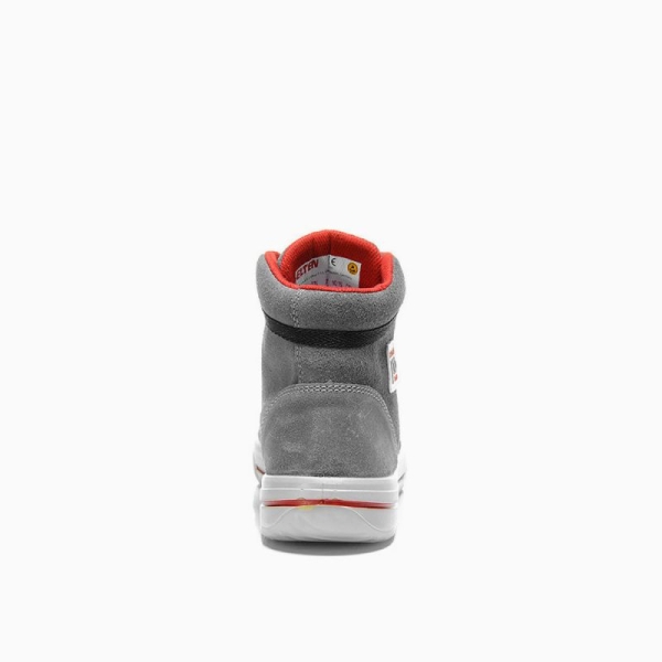 ELTEN-S3-Damen-Schn�rstiefel, Sicherheits-Arbeits-Berufs-Schuhe, Hochschuhe, VINTAGE LADY MID ESD, grau