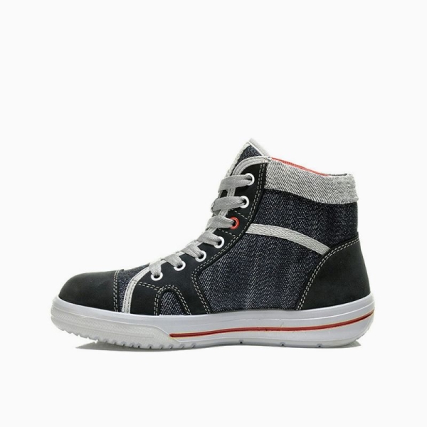 ELTEN-S2-Damen-Schn�rstiefel, Sicherheits-Arbeits-Berufs-Schuhe, Hochschuhe, SENSATION LADY MID ESD, schwarz