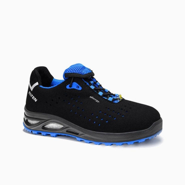 ELTEN-S1P-Damen-Sicherheitshalbschuhe, IMPULSE Lady XXTL Low, ESD, schwarz/blau