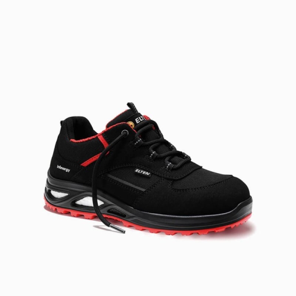 ELTEN-S3-Damen-Sicherheitshalbschuhe, HANNAH XXTL Low, ESD, schwarz-rot