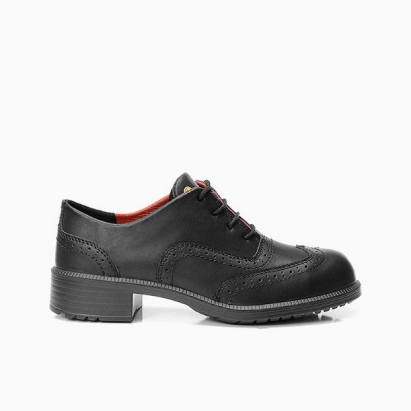 ELTEN-S2-Damen-Sicherheits-Arbeits-Berufs-Schuhe, Halbschuhe, OFFICER LADY ESD, schwarz