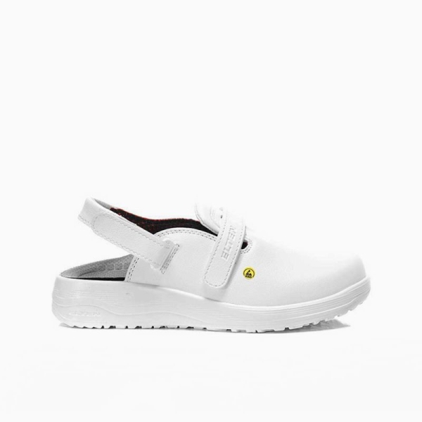 ELTEN-SB-Arbeits-Berufs-Sicherheits-Clogs, MIA WHITE, ESD, wei�