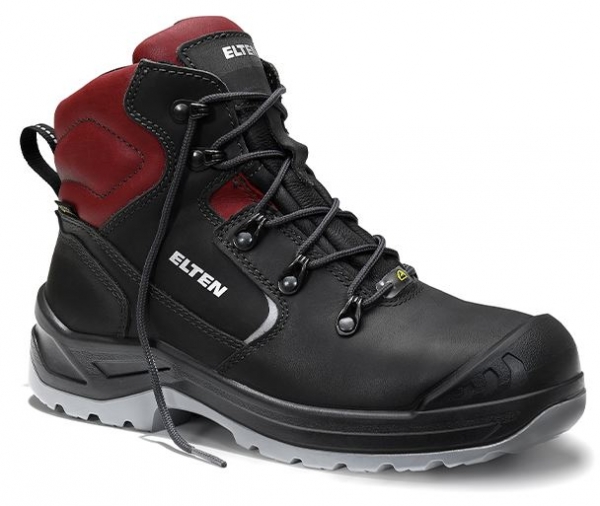 ELTEN-S3-Damen-Sicherheitsschnrstiefel, LENA GTX Mid, ESD, CI schwarz-rot