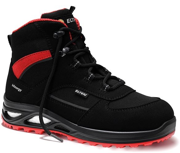 ELTEN-S3-Damen-Sicherheitsschnrstiefel, HANNAH XXTL Mid, ESD, schwarz-rot