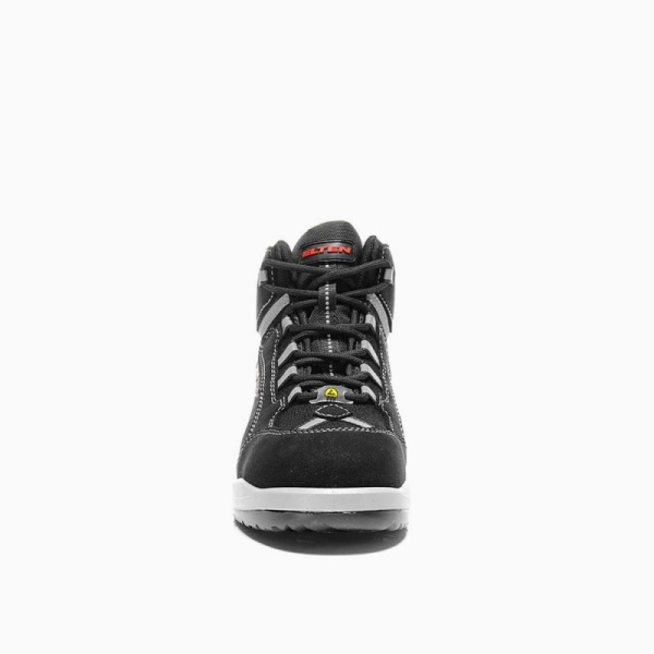 ELTEN-S3-Schn�rstiefel, Sicherheits-Arbeits-Berufs-Schuhe, Hochschuhe, MAJA Mid, ESD, schwarz
