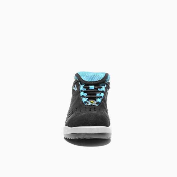 ELTEN-S1P-Damen-Sicherheits-Arbeits-Berufs-Schuhe, Halbschuhe, IMPULSE LADY AQUA LOW ESD, schwarz