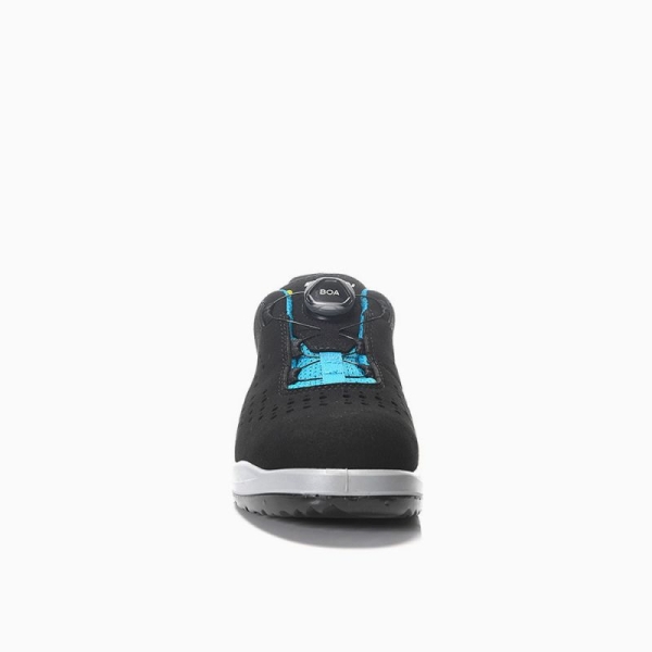 ELTEN-S1P-Damen--Sicherheits-Arbeits-Berufs-Schuhe, Halbschuhe, IMPULSE LADY BOA aqua LOW, ESD, schwarz