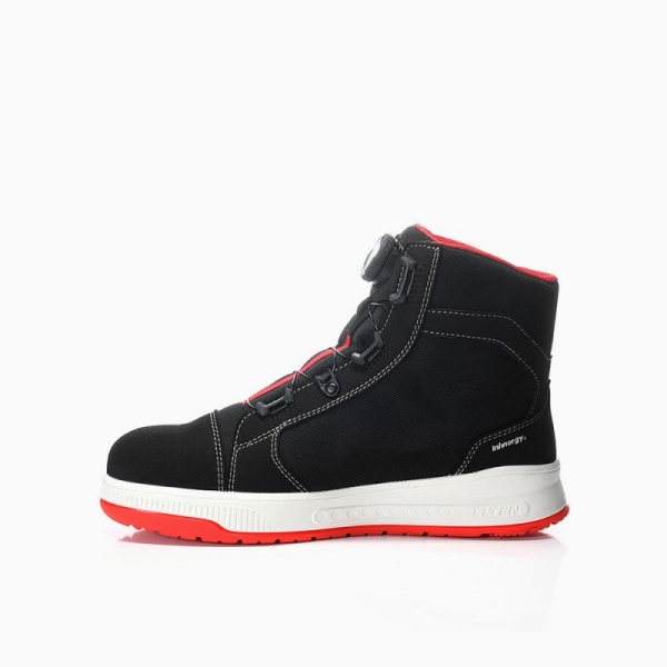 ELTEN Sicherheitsstiefel, ISAAK XXST BOA� black-red Mid ESD S2