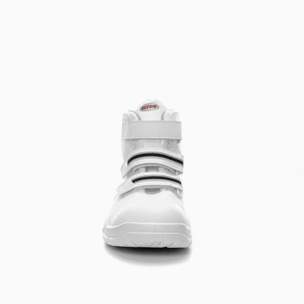 ELTEN-S3-Schn�rstiefel, Sicherheits-Arbeits-Berufs-Schuhe, Hochschuhe, WHITE STRAP MID ESD, wei�