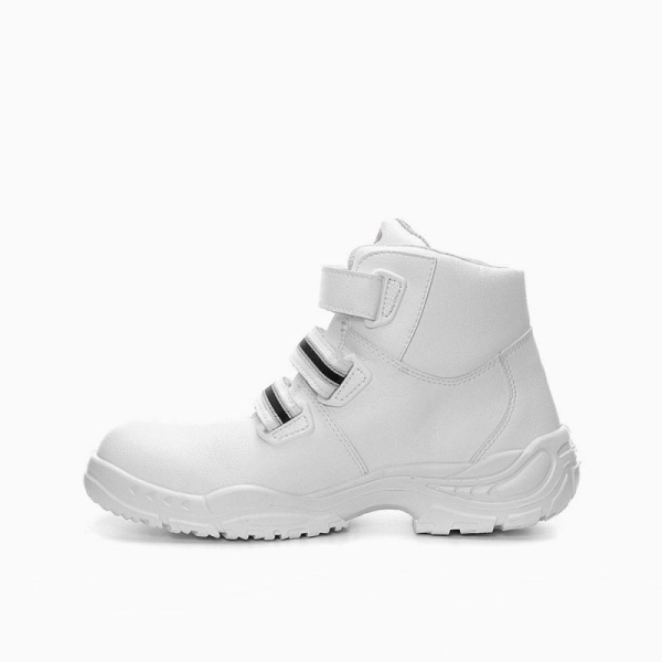 ELTEN-S3-Schn�rstiefel, Sicherheits-Arbeits-Berufs-Schuhe, Hochschuhe, WHITE STRAP MID ESD, wei�