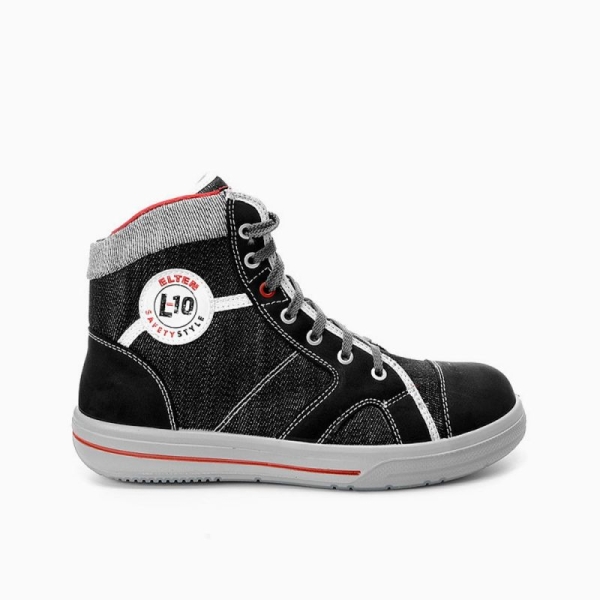 ELTEN-S2-Schn�rstiefel, Sicherheits-Arbeits-Berufs-Schuhe, Hochschuhe, SENSATION MID ESD, blau