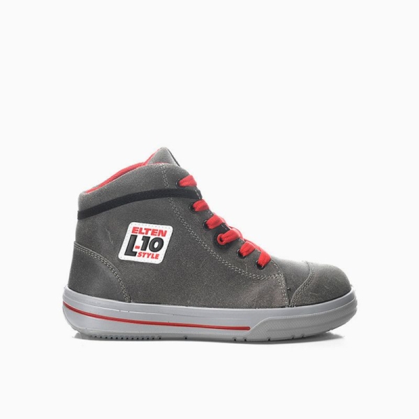 ELTEN-S3-Schn�rstiefel, Sicherheits-Arbeits-Berufs-Schuhe, Hochschuhe, VINTAGE MID ESD, grau