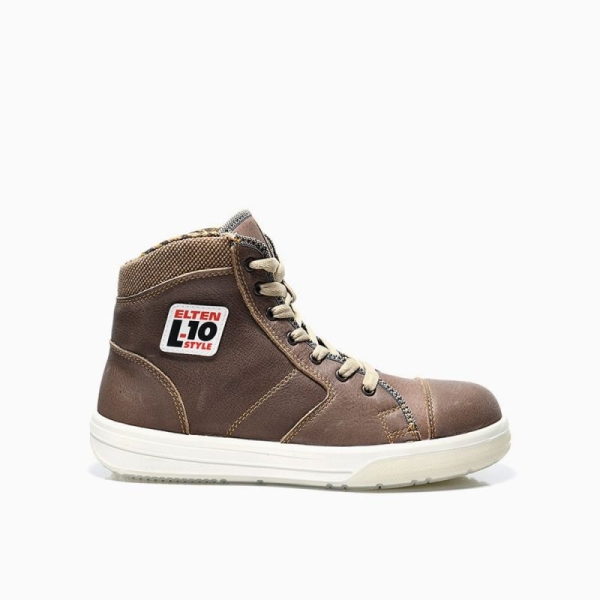 ELTEN-S3-Schn�rstiefel, Sicherheits-Arbeits-Berufs-Schuhe, Hochschuhe, EMOTION ESD, braun