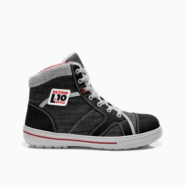 ELTEN-S3-Schn�rstiefel, Sicherheits-Arbeits-Berufs-Schuhe, Hochschuhe, SENSATION UP MID ESD, schwarz