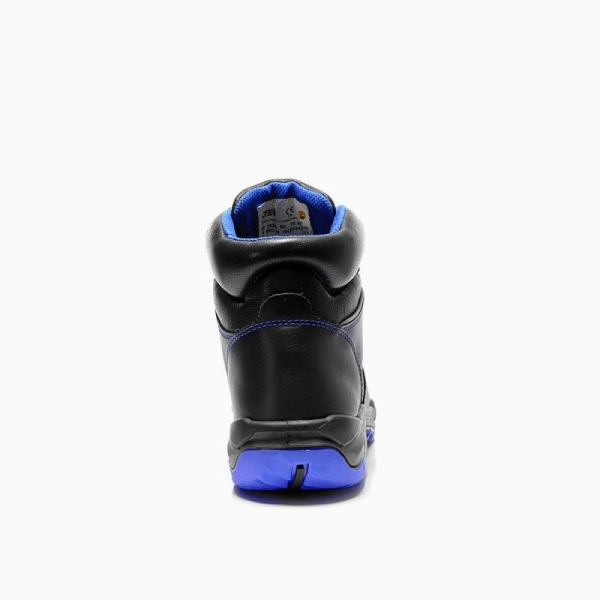 ELTEN-S3-Schn�rstiefel, Sicherheits-Arbeits-Berufs-Schuhe, Hochschuhe, REACTION blue Mid, ESD, schwarz/blau