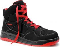 ELTEN-S3-Schnrstiefel, Sicherheits-Arbeits-Berufs-Schuhe, Hochschuhe, MAVERICK BLACK-RED MID, ESD, schwarz/rot