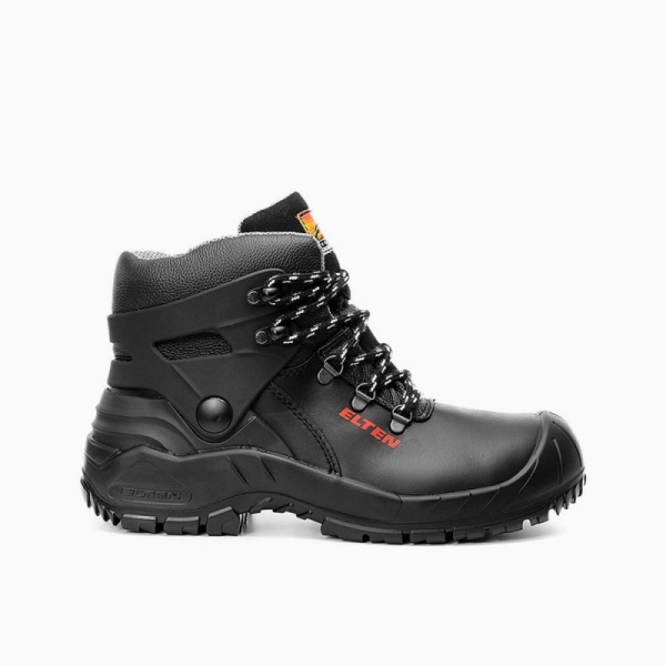ELTEN-S3-Schn�rstiefel, Sicherheits-Arbeits-Berufs-Schuhe, Hochschuhe, RENZO BIOMEX ESD, schwarz