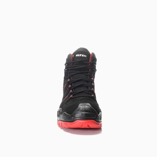 ELTEN-S3-Sicherheitsschn�rstiefel, QUENTIN black-red Mid, ESD, schwarz-rot