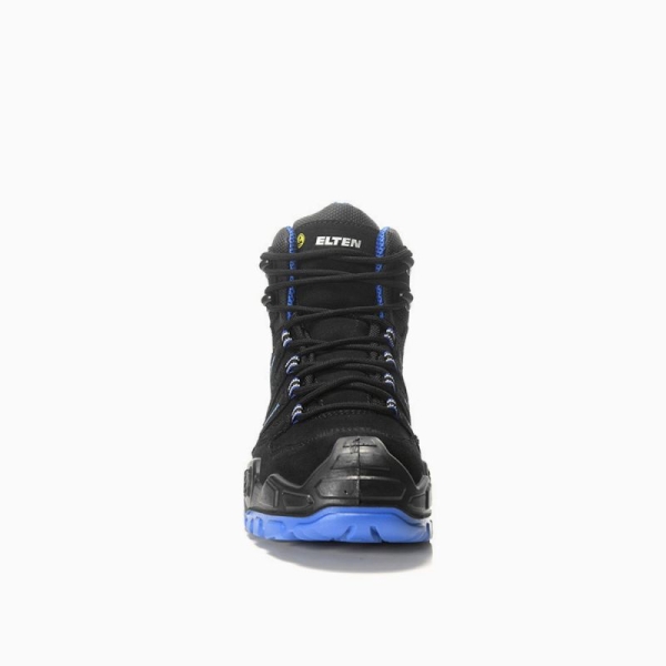 ELTEN-S3-Sicherheitsstiefel, QUENTIN black-blue Mid, ESD, schwarz-blau