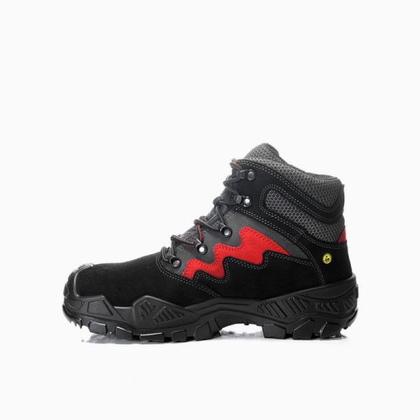 ELTEN-S3-Sicherheitsstiefel, MICK black-red Mid, ESD, schwarz-rot