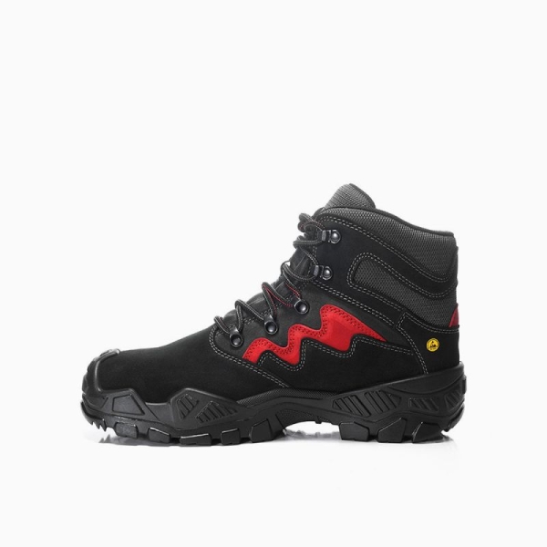 ELTEN Sicherheitsschn�rstiefel, MICK GTX� black-red Mid ESD S3S WR
