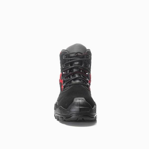 ELTEN Sicherheitsschn�rstiefel, MICK GTX� black-red Mid ESD S3S WR