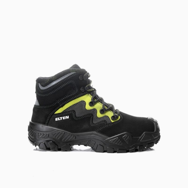 ELTEN-S3-Sicherheitsstiefel, MICK black-green Mid, ESD, schwarz-gr�n