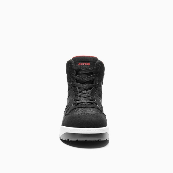 ELTEN-S1P-Schn�rstiefel, Sicherheits-Arbeits-Berufs-Schuhe, Hochschuhe, LAKERS black Mid ESD, schwarz