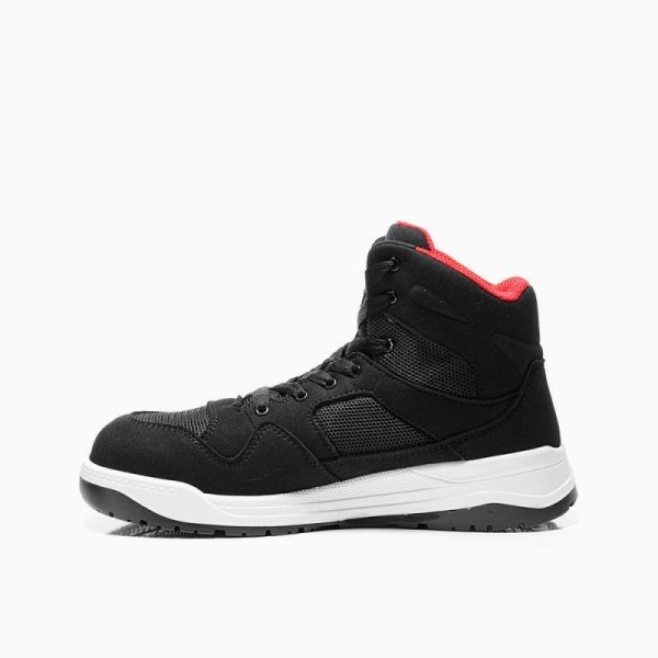 ELTEN-S1P-Schn�rstiefel, Sicherheits-Arbeits-Berufs-Schuhe, Hochschuhe, LAKERS black Mid ESD, schwarz
