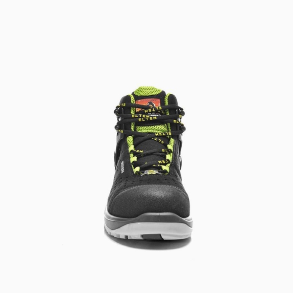 ELTEN-S1-Schn�rstiefel, Sicherheits-Arbeits-Berufs-Schuhe, Hochschuhe, TOMMASO green Mid, ESD, schwarz