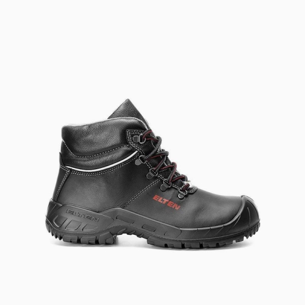 ELTEN-S3-Schn�rstiefel, Sicherheits-Arbeits-Berufs-Schuhe, Hochschuhe, RENZO XW MID ESD, schwarz