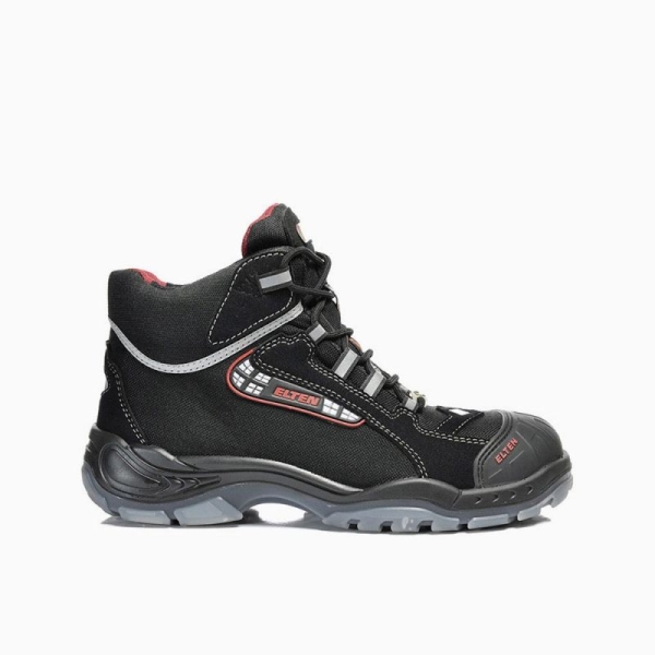 ELTEN-S3-Schn�rstiefel, Sicherheits-Arbeits-Berufs-Schuhe, Hochschuhe, SANDER PRO ESD, mit �berkappe, schwarz
