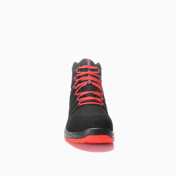 ELTEN Sicherheitsschn�rstiefel, MADDOX Compo black-red Mid ESD S3S