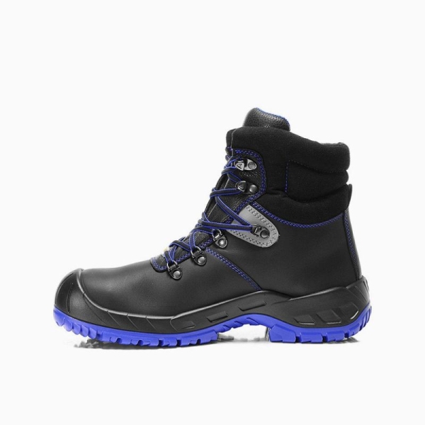 ELTEN-Schn�rstiefel, Sicherheits-Arbeits-Berufs-Schuhe, Hochschuhe, ALLESIO blue Mid, ESD, S3, schwarz/blau