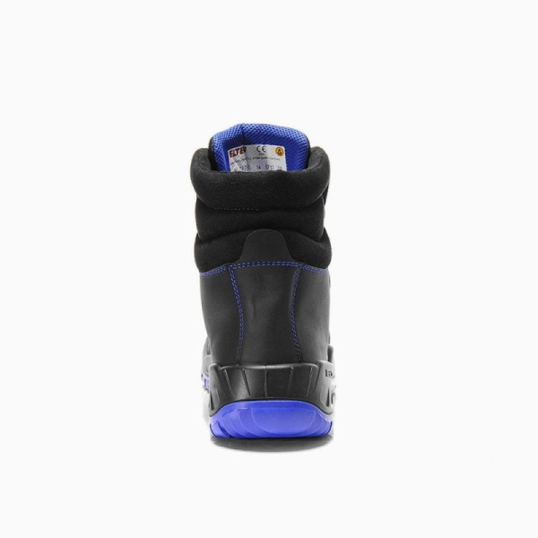 ELTEN-Schn�rstiefel, Sicherheits-Arbeits-Berufs-Schuhe, Hochschuhe, ALLESIO blue Mid, ESD, S3, schwarz/blau