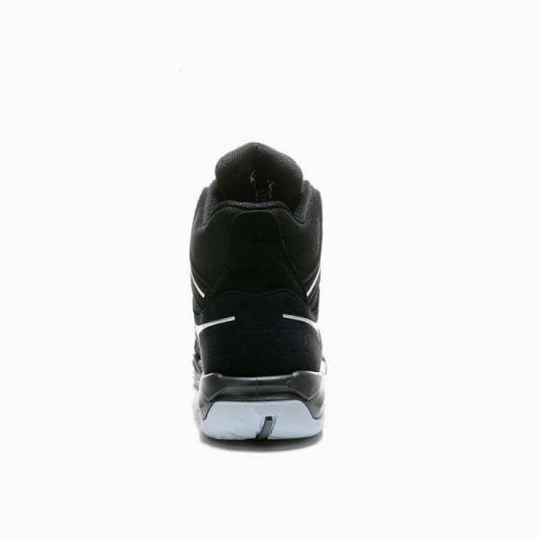 ELTEN-S3-Schn�rstiefel, Sicherheits-Arbeits-Berufs-Schuhe, Hochschuhe, HORIZON MID, ESD, schwarz/grau