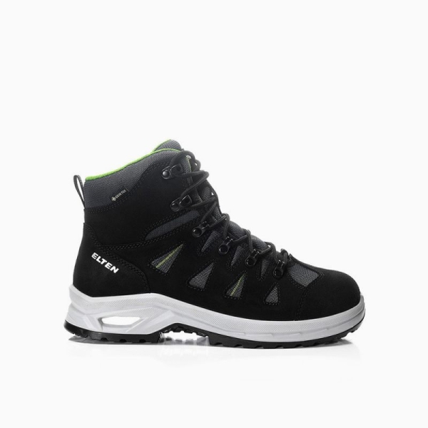 ELTEN-S2-Sicherheitsstiefel, RIWEMO XXP GTX black-green Mid ESD S2 WR CI